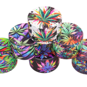 2.5" 4 layer metal grinder full printing leaf