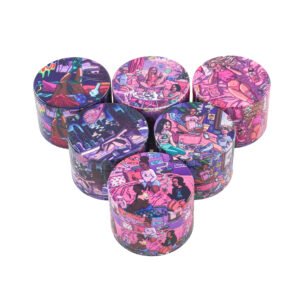 2.5" 4 layer metal grinder full printing girl