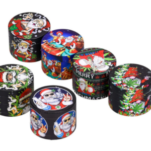 2.5" 4 layer metal grinder full printing Christmas